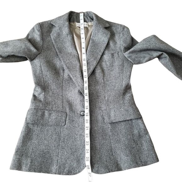 Evan Picone ILGWU 100% Wool Gray Blazer Sz 6 - Picture 14 of 17
